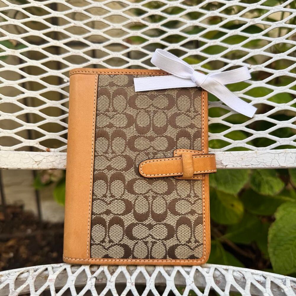 Y2K Coach Monogramed Passport Holder